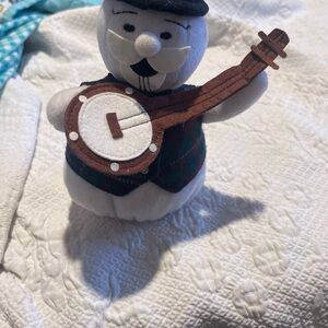 Snowman Plush with Banjo